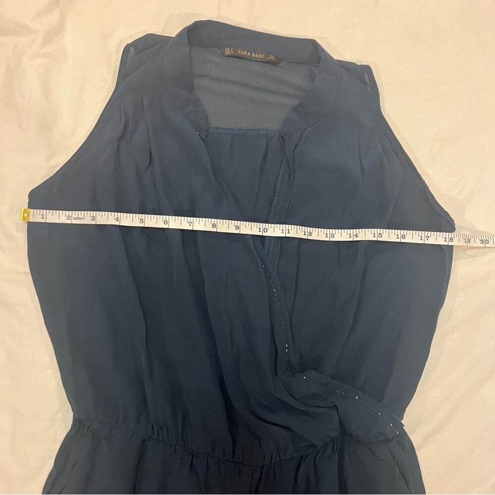 Zara Basic Bead Lined Surplice Neckline Jumpsuit … - image 4